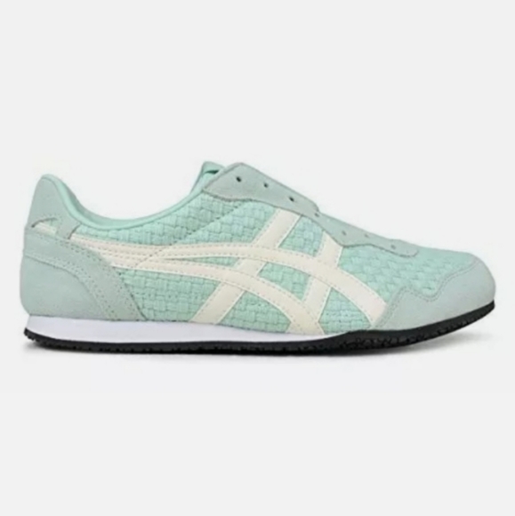 NEW Asics Japan Onitsuka Tiger SERRANO SLIP-ON D877N Mist green cream Women 6.5 - Picture 3 of 10